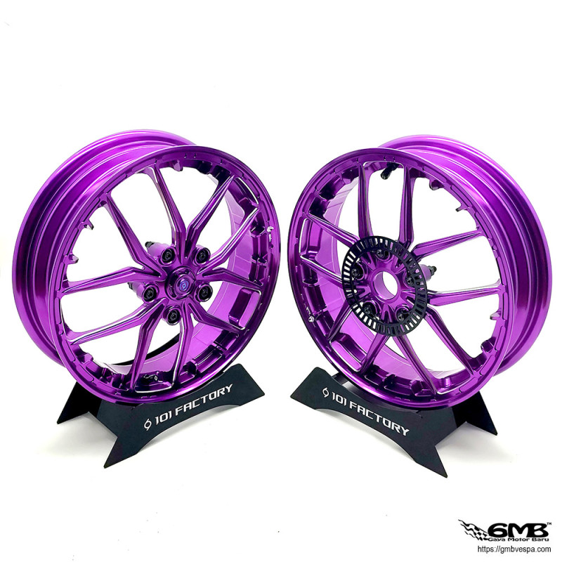 1O1 Factory R.E.M 12"  Forged Wheel Set Purple