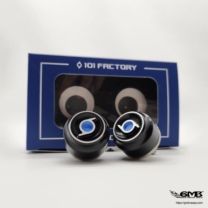 1o1 Factory HQ Bar End Vespa Sprint & Primavera Black