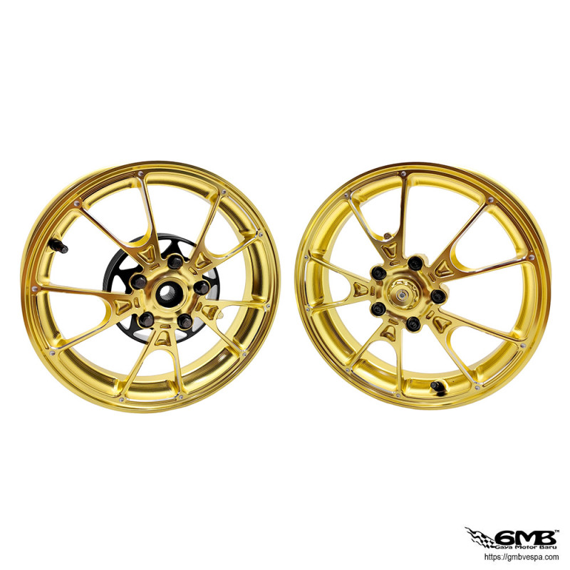 1O1 Factory Wheel Set PN`2 Series 12" - Gold Color