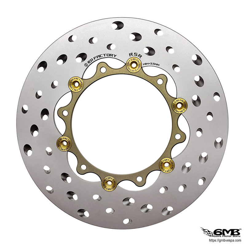1O1 Factory Disc Brake RSR 6 Hole - GTS (stainless)
