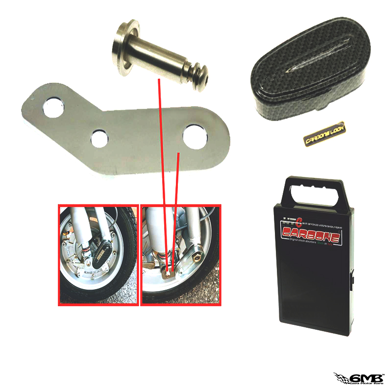 CIF Carbone Antidive set front Vespa Smallframe PTS