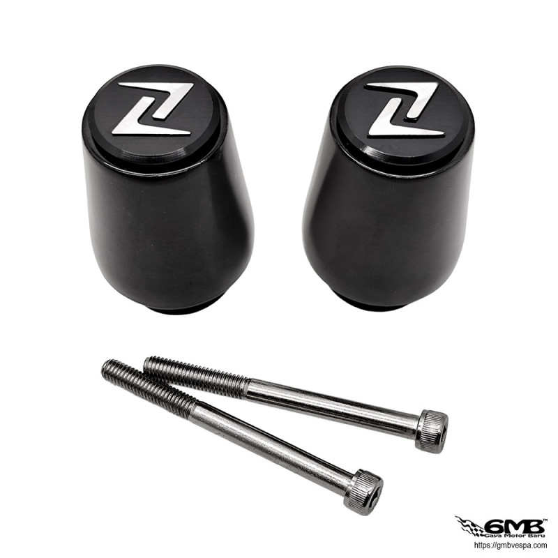 Zelioni Bar end Vespa GTS (for Bar end Mirror) Black Gloss