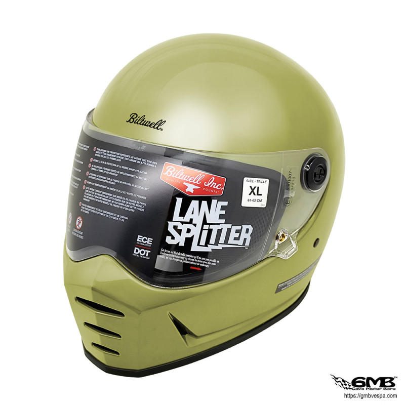 Biltwell Lane Splitter ECE R22 Olive Green Size XL