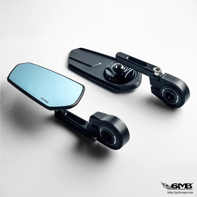 HD Corse Diamond Style Back Mirror Black