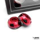 HT Factory Bar End Black Red