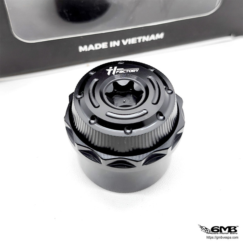 HT Factory Bolt Rear Axe Cover Vespa Sprint (also fit for front pulley) All Black