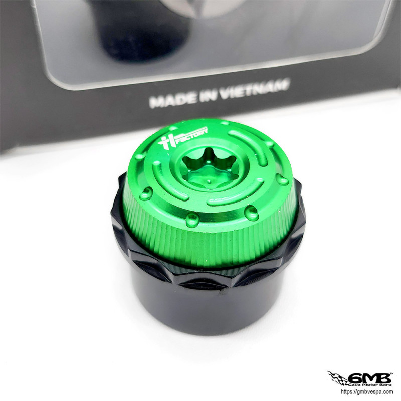 HT Factory Bolt Rear Axe Cover Vespa Sprint (also fit for front pulley) Black Green