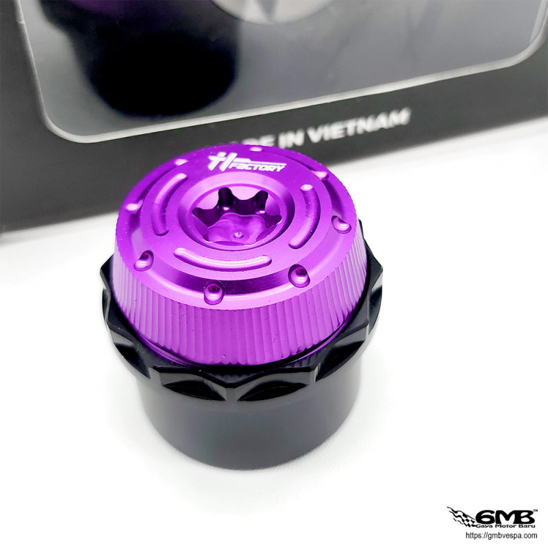 HT Factory Bolt Rear Axe Cover Vespa Sprint (also fit for front pulley) Black Purple