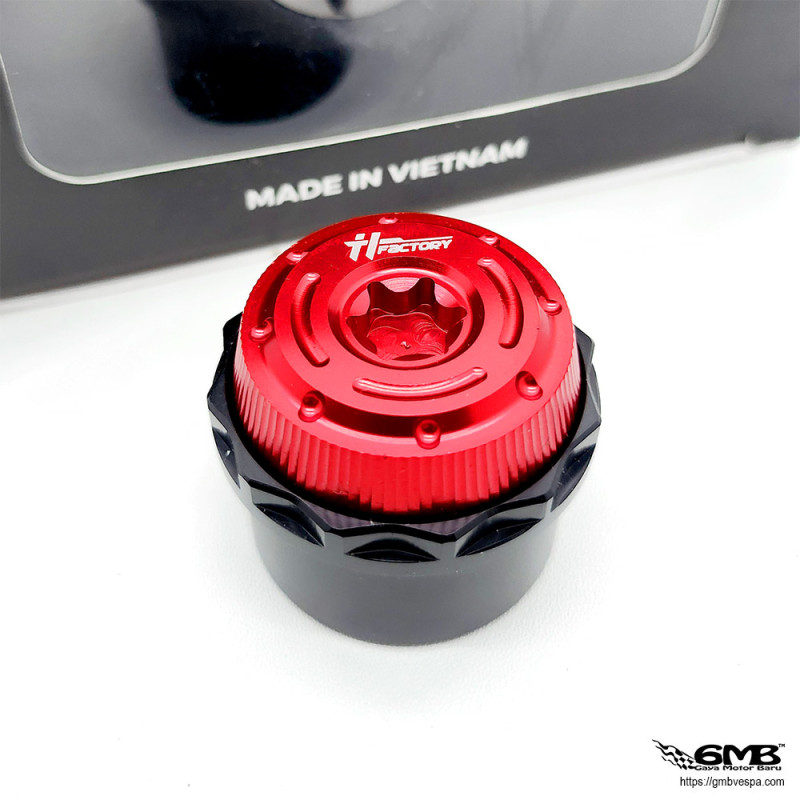 HT Factory Bolt Rear Axe Cover Vespa Sprint (also fit for front pulley) Black Red