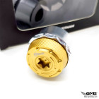 HT Factory Bolt Rear Axe Cover Vespa Sprint (also fit for front pulley) Silver Gold
