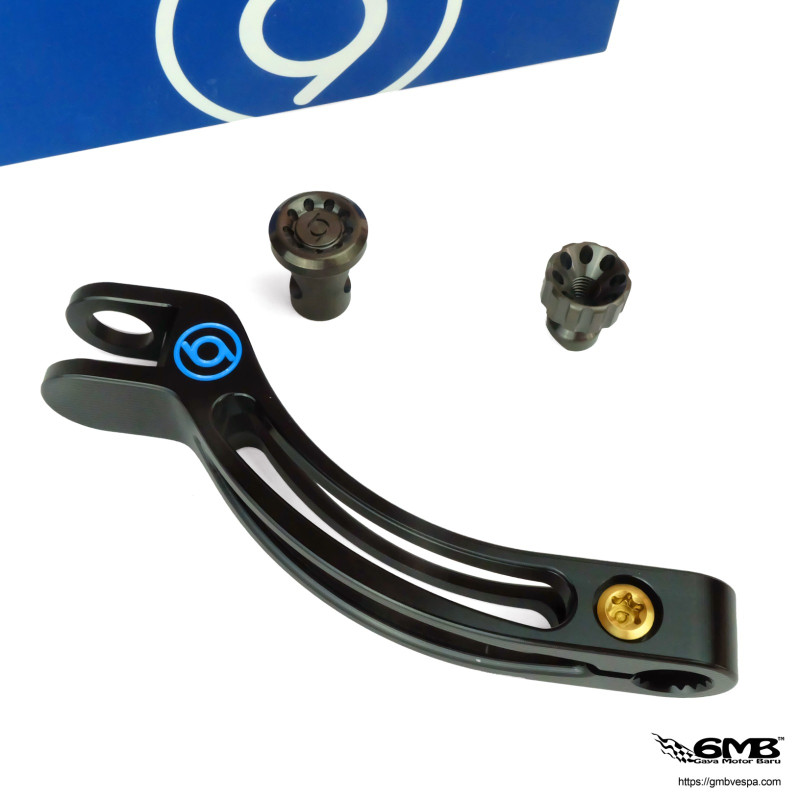 1o1 Factory Rear Brake Arm Lever Vespa Sprint & Primavera Black