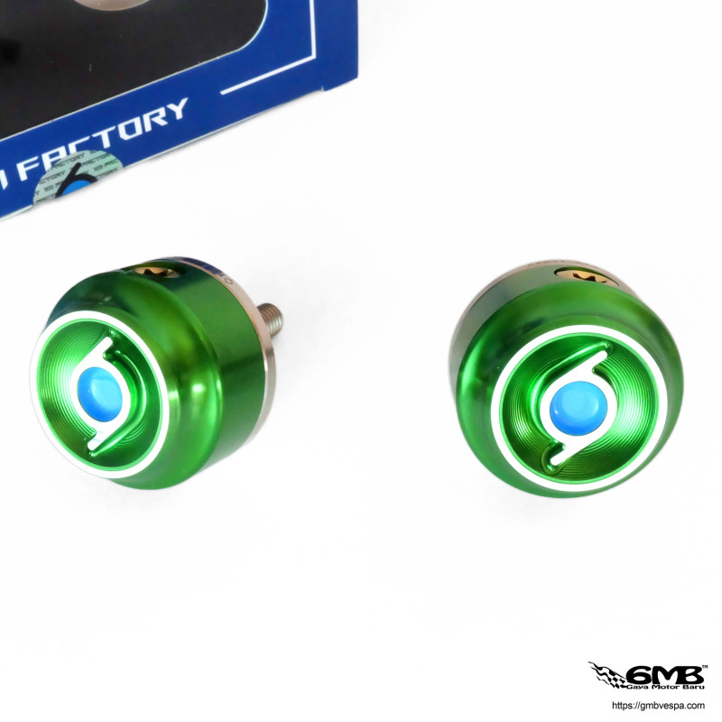 1o1 Factory HQ Bar End Vespa Sprint & Primavera Green