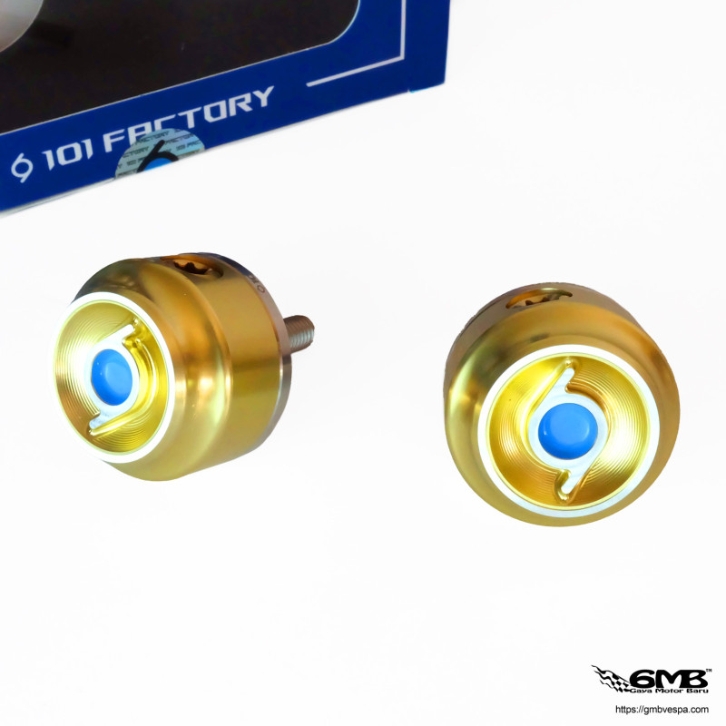 1o1 Factory HQ Bar End Vespa Sprint & Primavera Gold