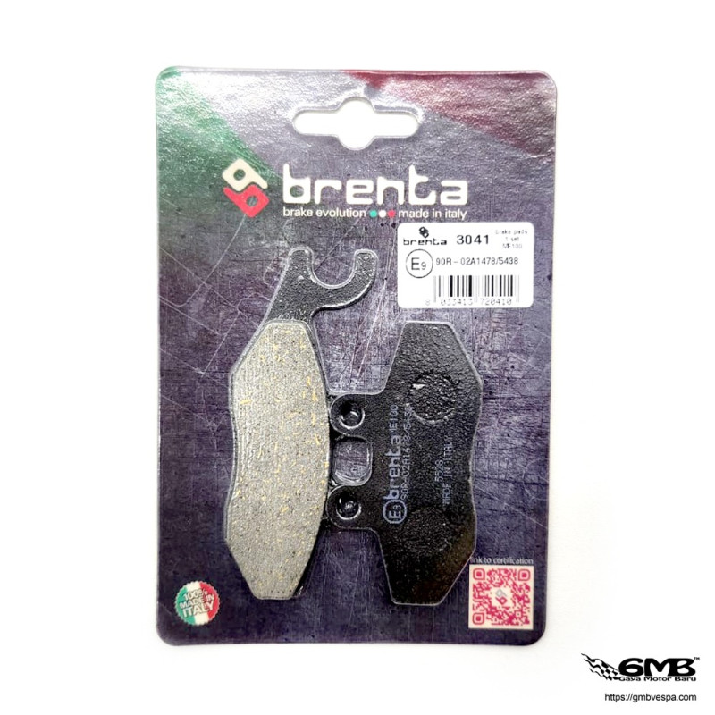 Brenta Organic Brakepad Front Vespa GTS/Sprint (std caliper)