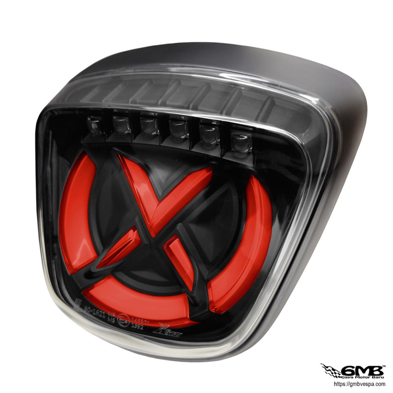 XStorm Stop Lamp Vespa Sprint & Primavera Black on Black