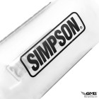 Simpson Original Water Bottle White Black Cap 