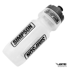 Simpson Original Water Bottle White Black Cap 