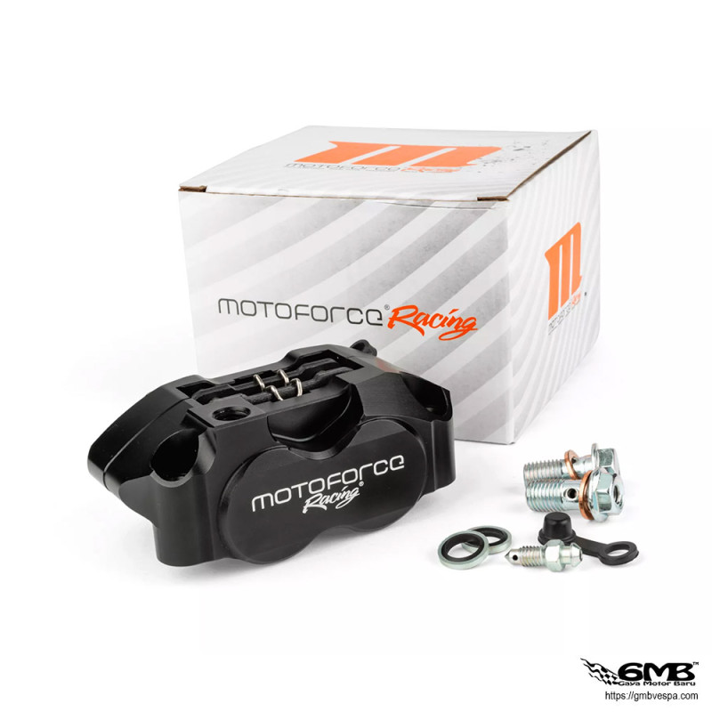 MotoForce Caliper 4 Piston Racing Black 