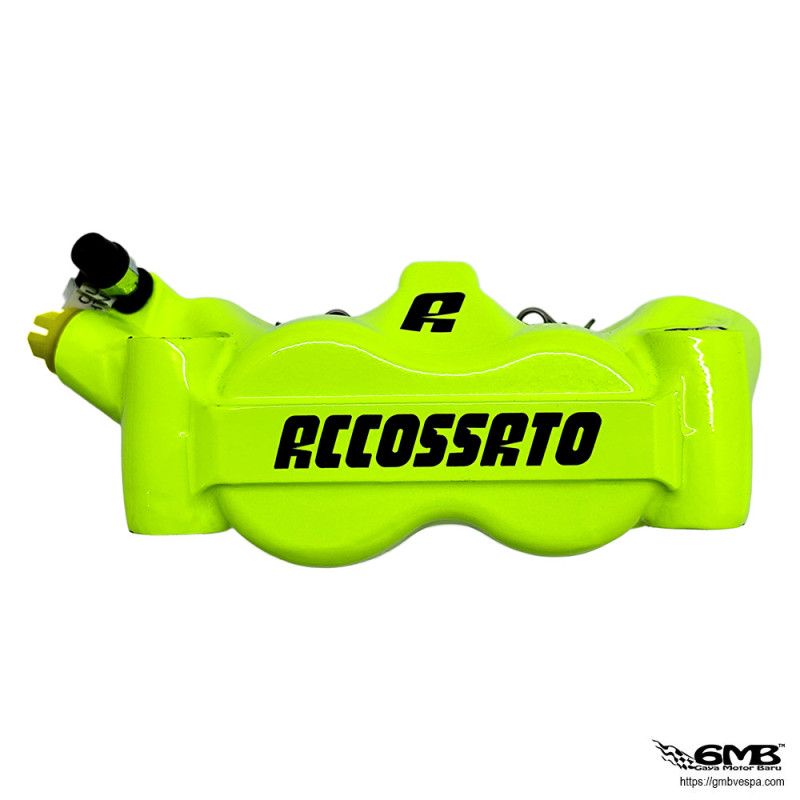 Accossato Monoblock Forged Left 100mm Stabilo Green Caliper