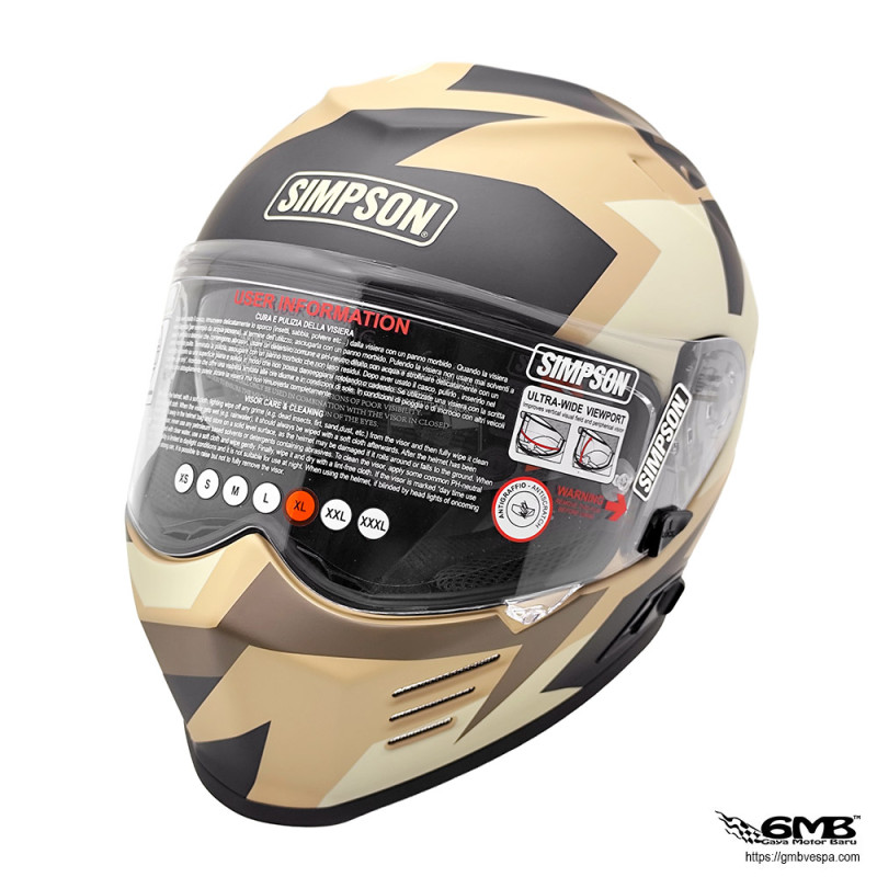 Simpson Helmet Venom Panzer Size XL