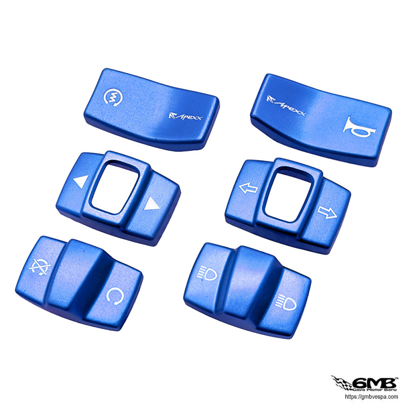 Apexx Factory CNC Switch Cover Set Blue 