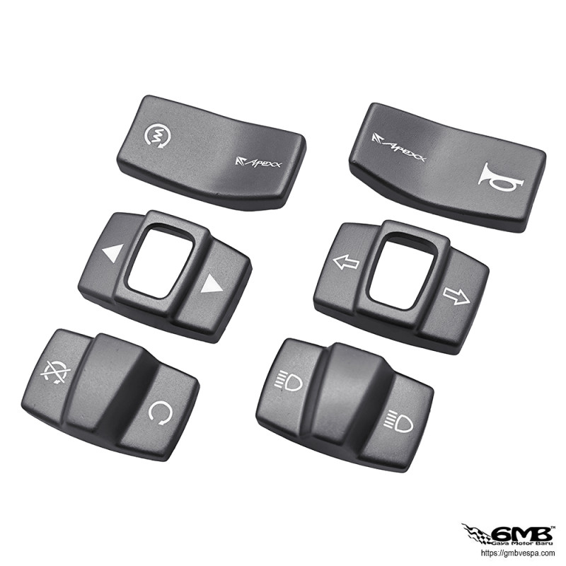 Apexx Factory CNC Switch Cover Set Grey