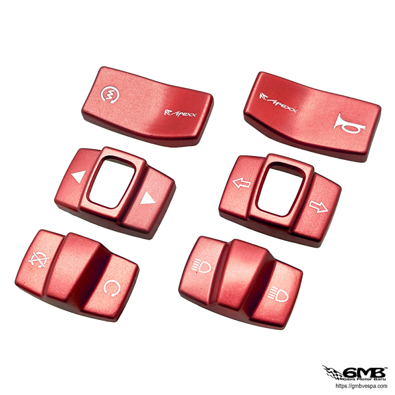 Apexx Factory CNC Switch Cover Set Red