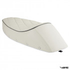 Diamond Shape Stitching White Sport Seat for Vespa PX