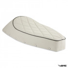 Diamond Shape Stitching White Sport Seat for Vespa PX