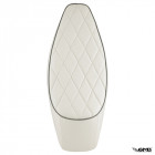 Diamond Shape Stitching White Sport Seat for Vespa PX
