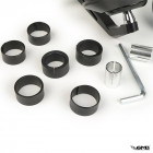 OEM CNC Mirror set Handle Bar Ends Ø=80mm Black Gloss