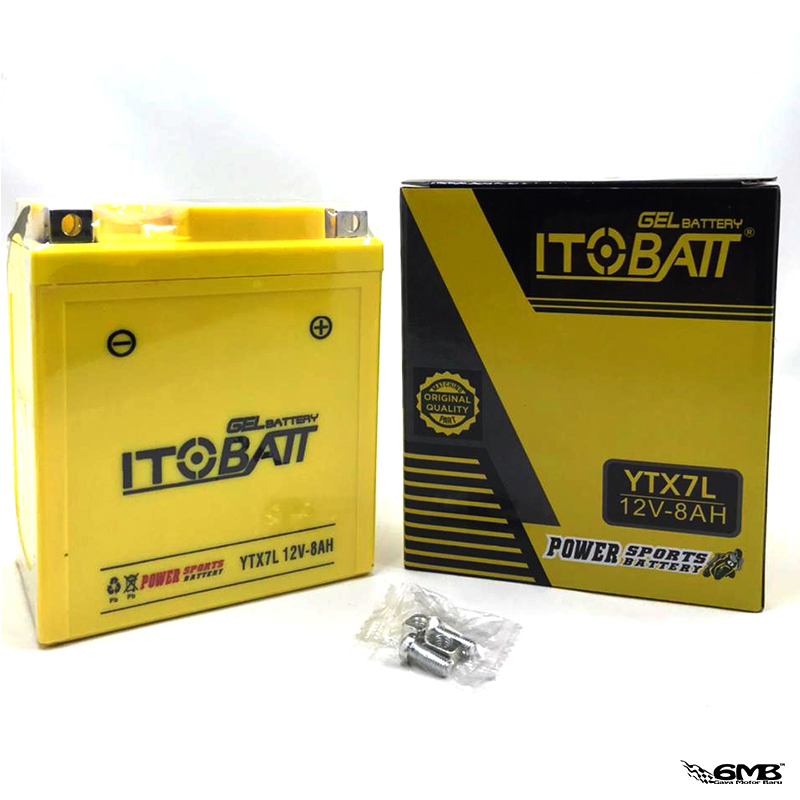 ITOBATT Battery Vespa LX, S, Sprint, Primavera 12V-8AH