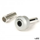 BGM Bar End All Vespa Modern Silver Colour
