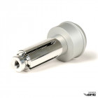 BGM Bar End All Vespa Modern Silver Colour