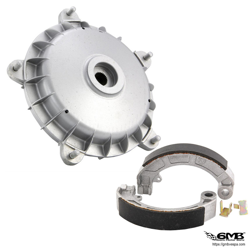 FA Italia Rear Brake Drum Include Brake Shoes Vespa PX, PXE, EXCEL
