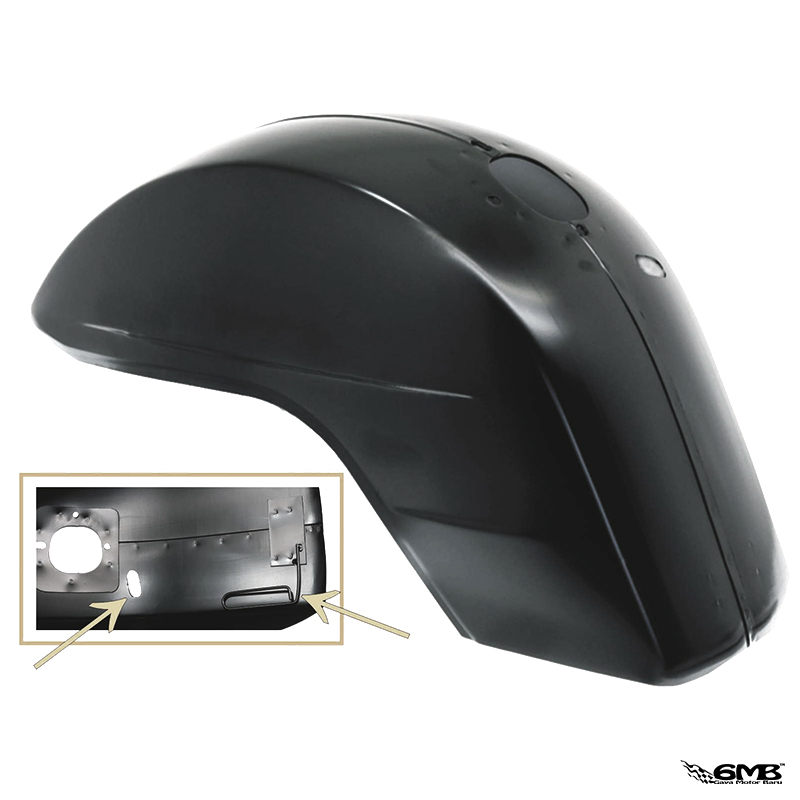 CIF Front Mudguard with Inside Reinforcement Vespa PX (Brake Disc)