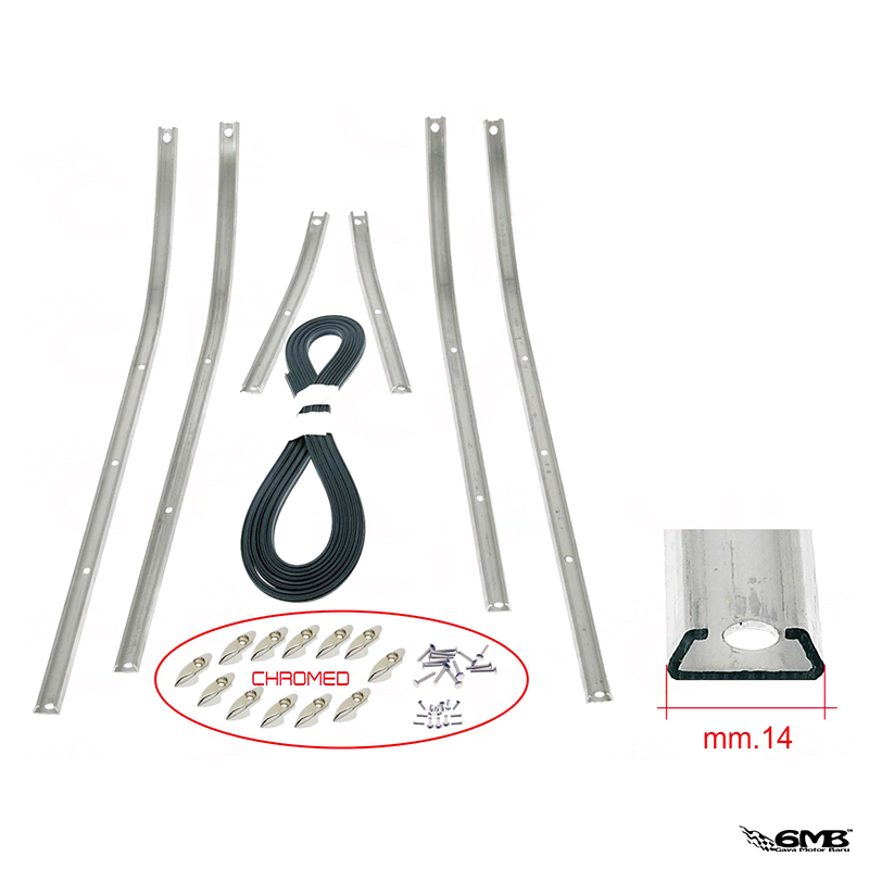 CIF Floor rail kit Vespa Primavera PTS (Made In Italy)