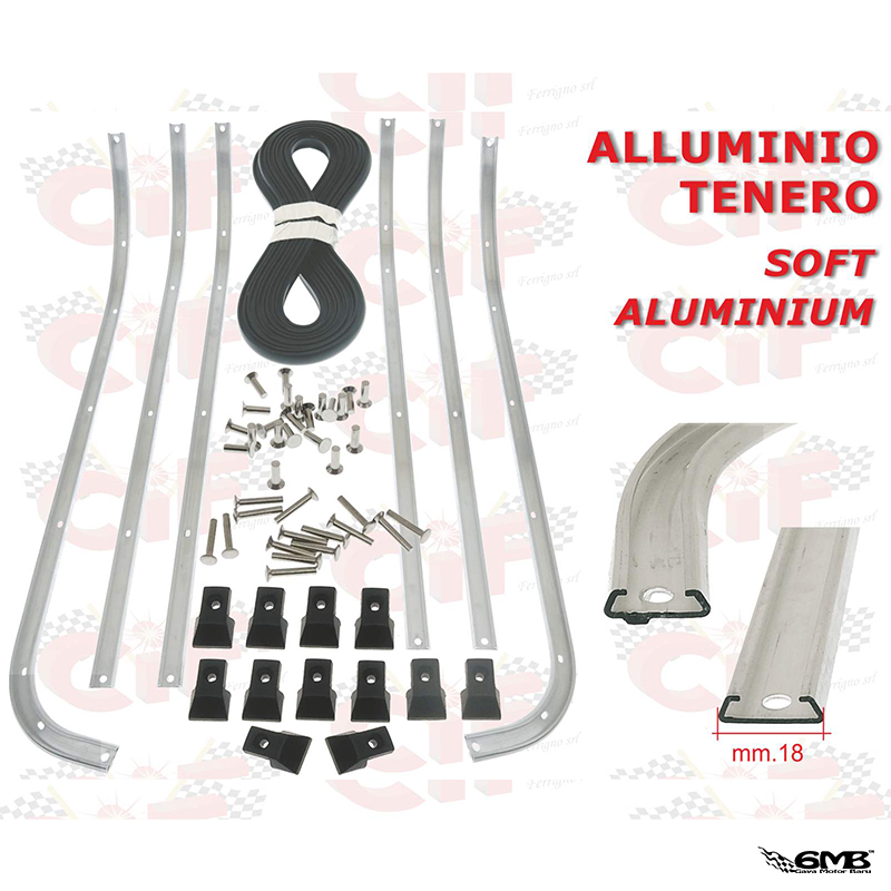 CIF Floor rail kit Vespa PX (Made In Italy)