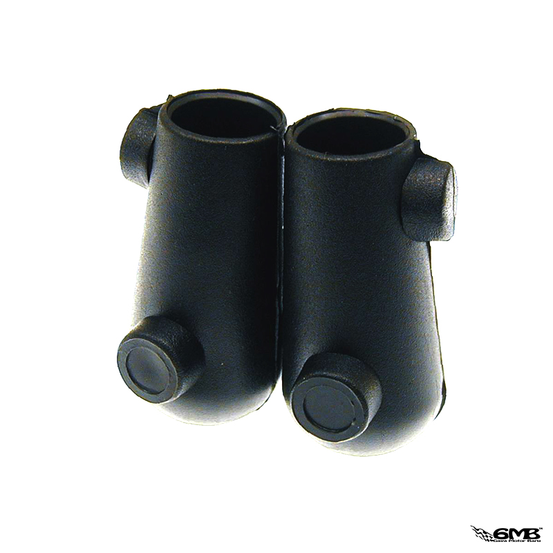 CIF Stand Pads (Pair) in Black Rubber Inside ø20mm for Vespa PTS