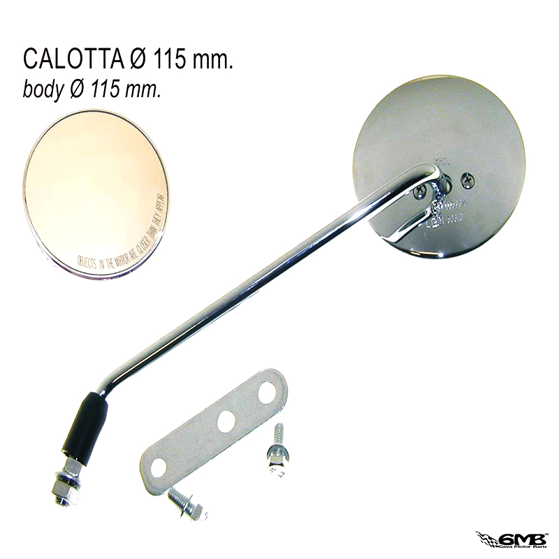CIF Mirror High Chrome Vespa Clasic Left side (FAR)