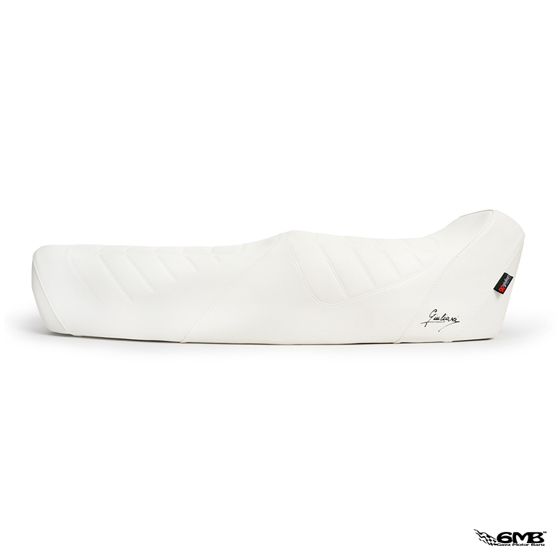Giuliari Seat with Lock for Vespa PX (Yankee) White Colour