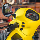 HD Corse Back Mirror Round Shape Black