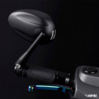 HD Corse Oval Shape Back Mirror Black