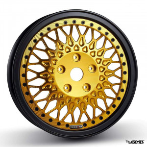 HD Corse C-Type 2 piece wheel Black Gold