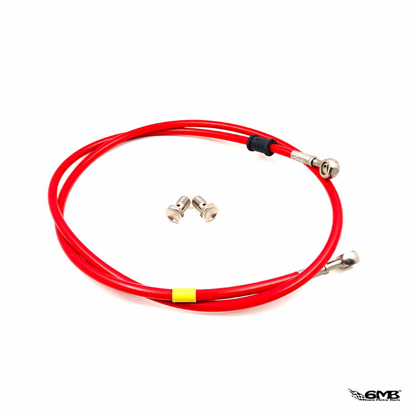 HEL brake hose Front Vespa LX, S, Sprint, Primavera, GTS  Red