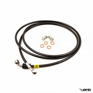 HEL Brake Hose Rear GTS Titanium Colour