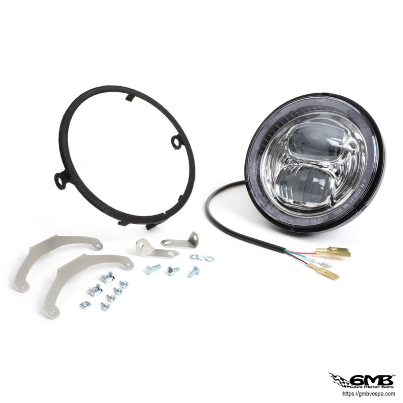 Moto Nostra Headlight Black Reflector for Vespa PE/PX