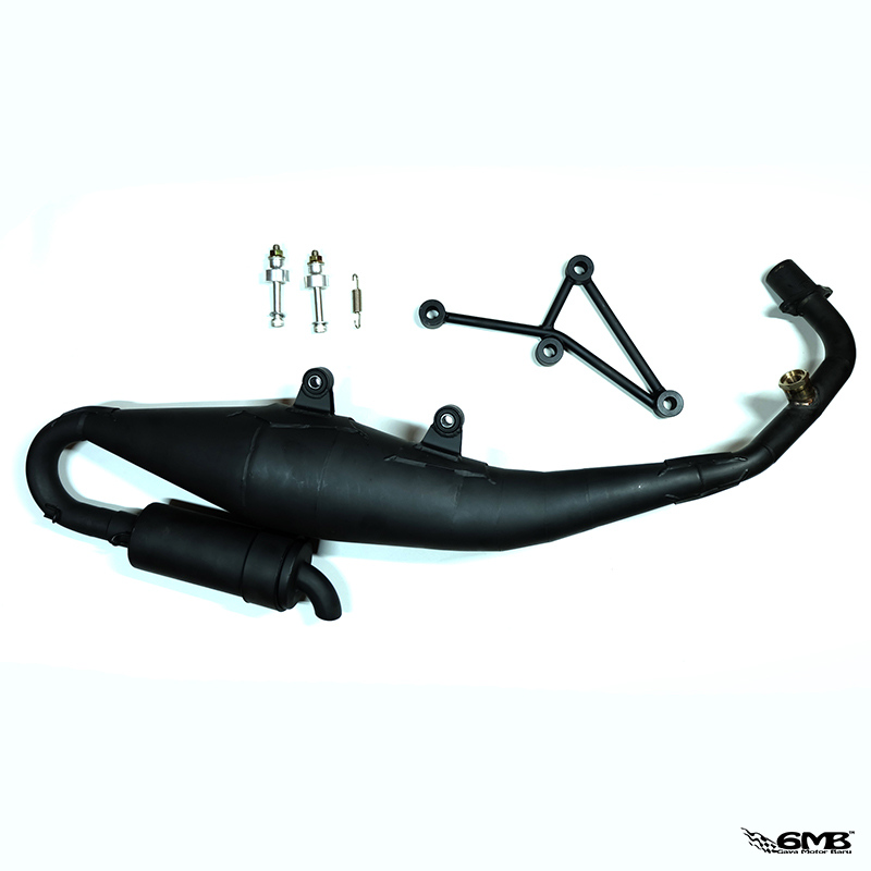M Racing Super Exhaust Black Matte Vespa Sprint & Primavera Iget 150