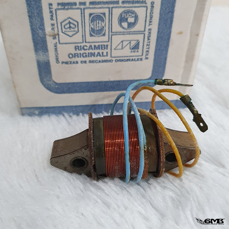 Original Ricambi Lighting Coil for Vespa Super, VBB, Sprint (NOS) 6V