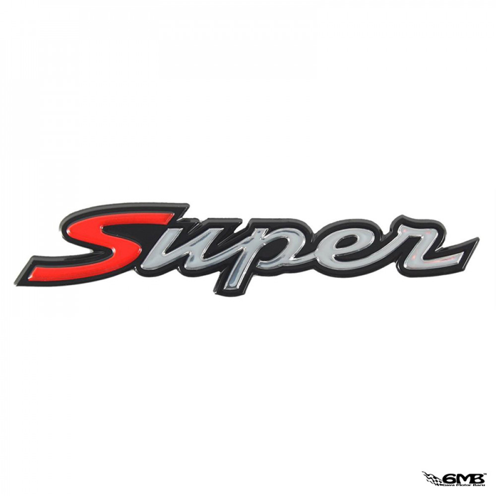 Piaggio Badge "Super" Rear for Vespa GTS...